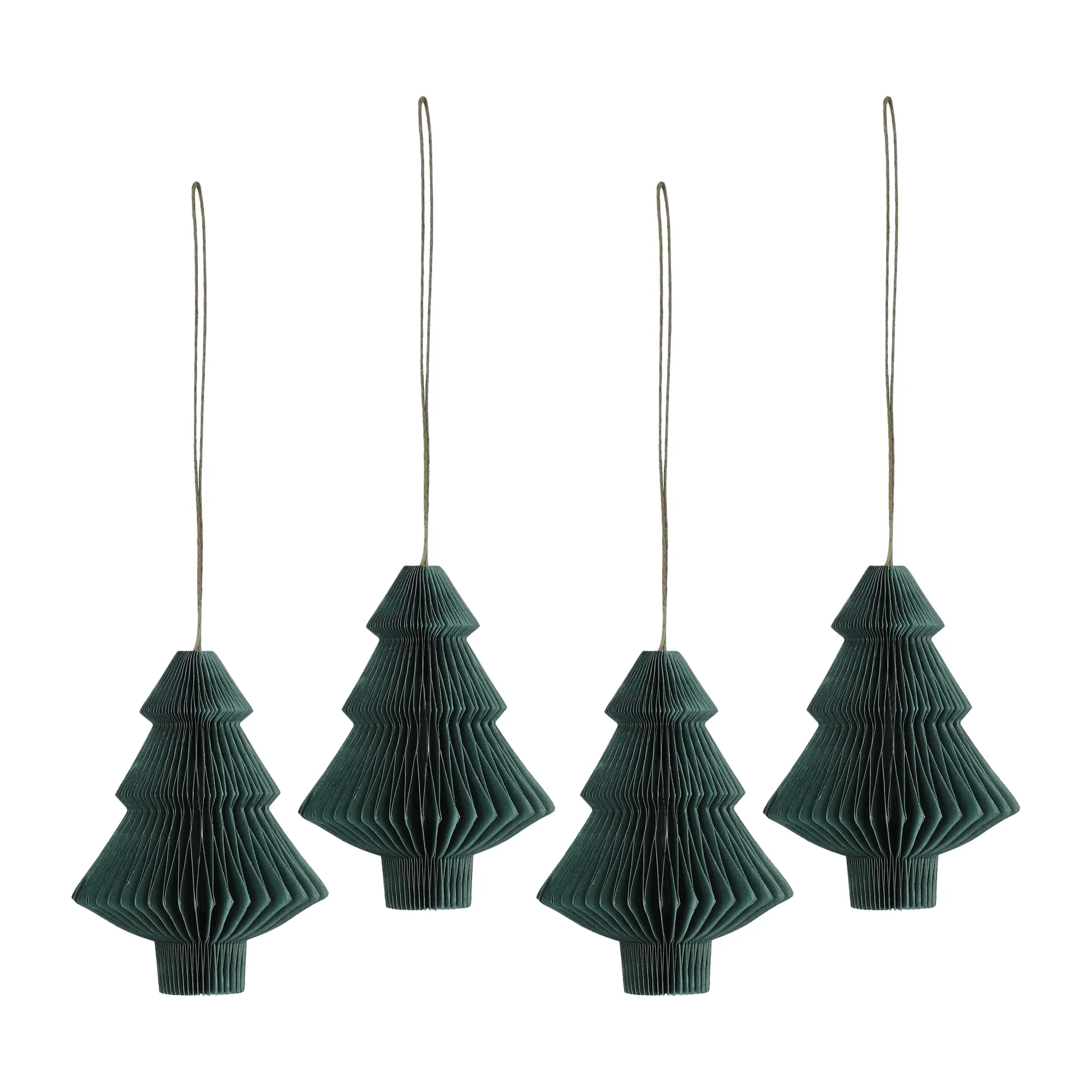 Tree baubles 四件套装, Forest 绿色 Scandi Living