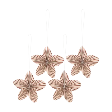 Twinkle 圣诞树 ornaments 四件套装 - 红色 striped - Scandi Living