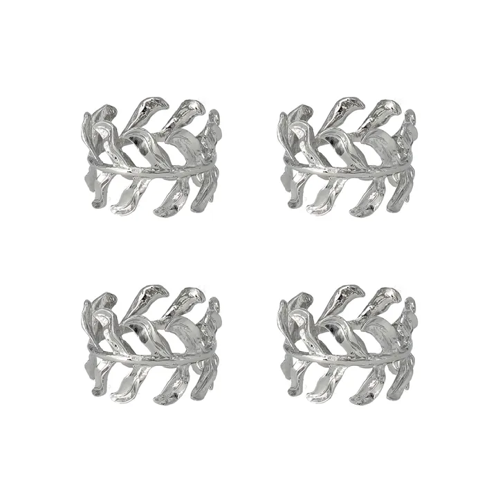 Vine 餐巾环  Ø4,7 cm 四件套装 - Zinc alloy - Scandi Living