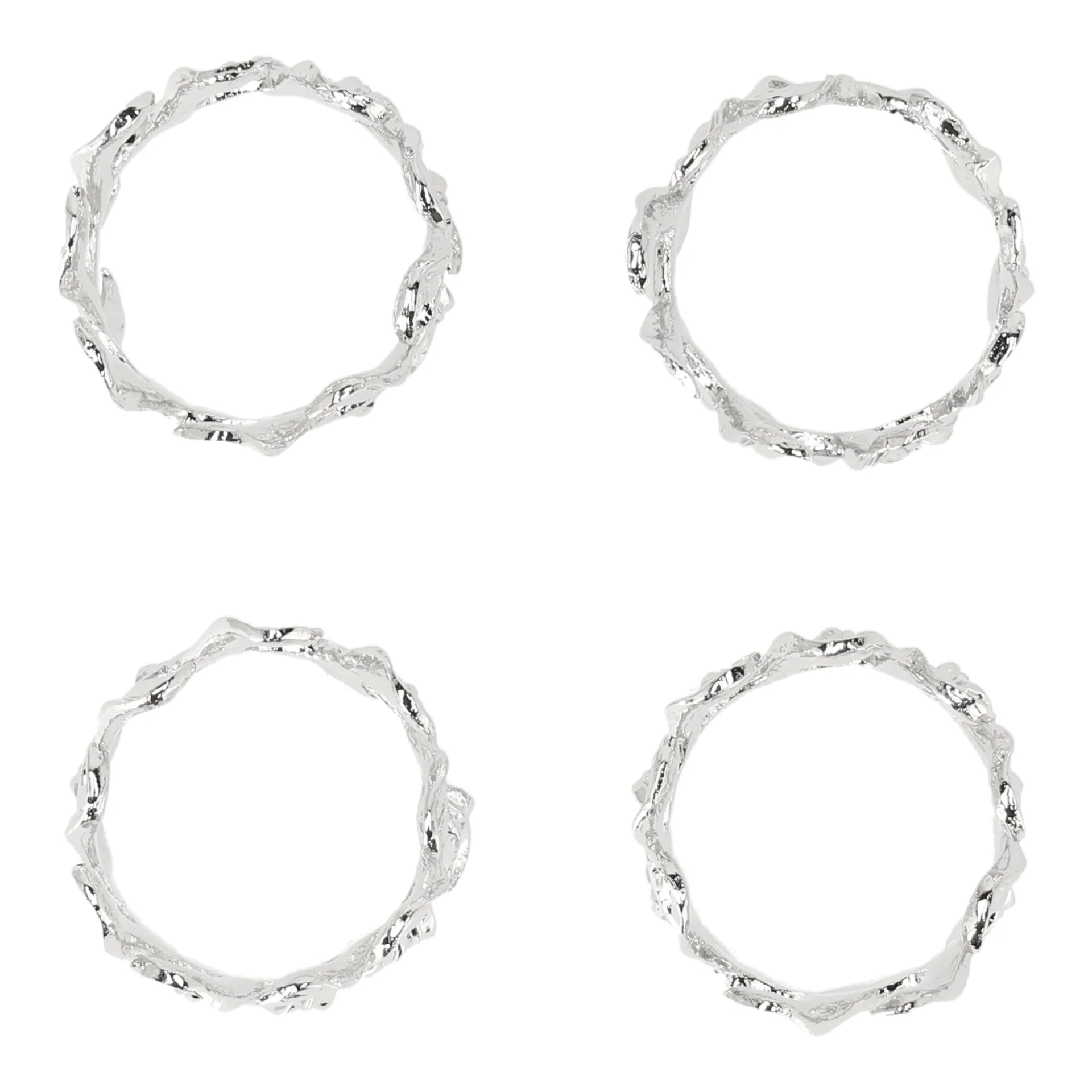 Vine餐巾环 Ø4,7cm 4件装, 锌合金 Scandi Living