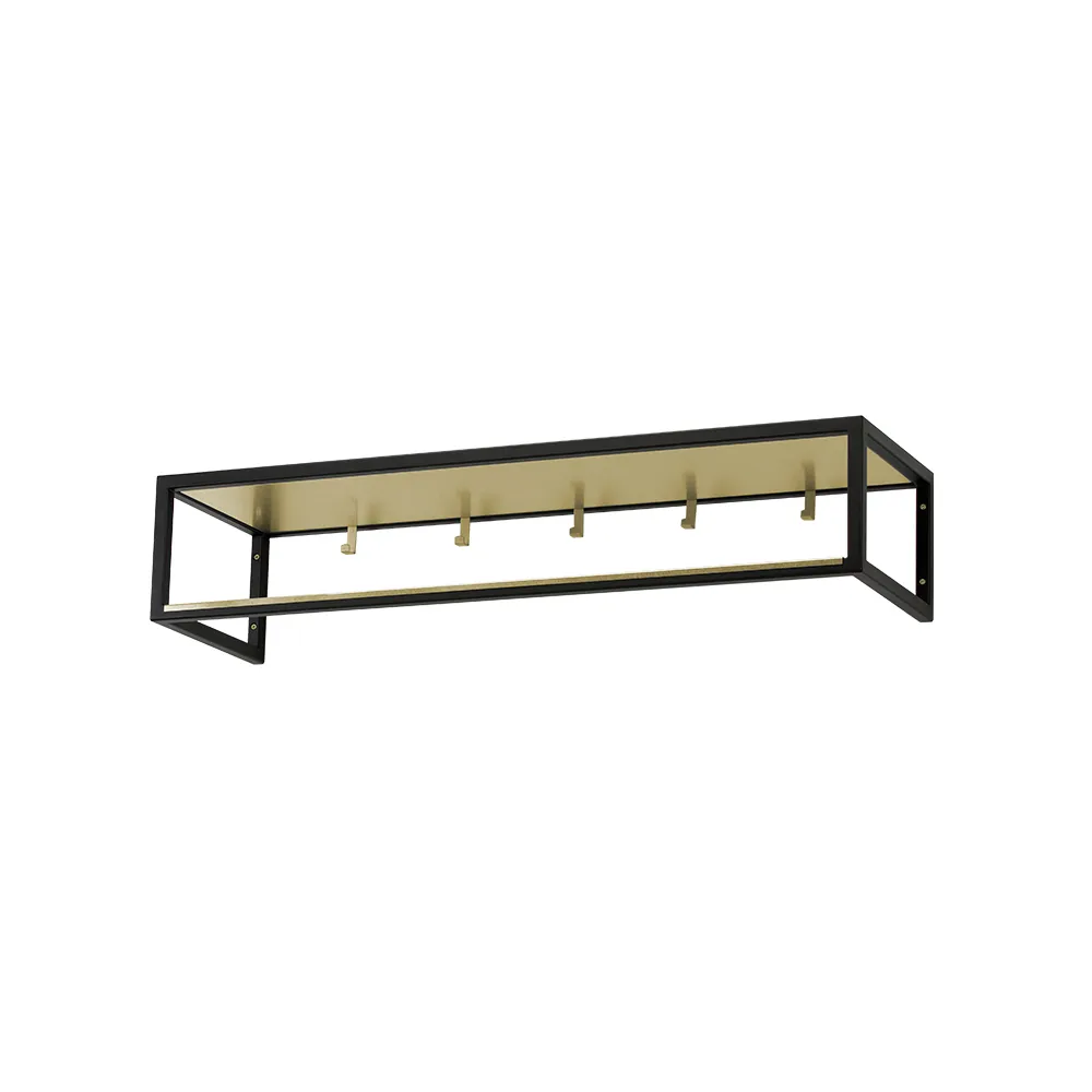Scherlin 北欧风格玄关置物架11号, 黑色_lacquer_黄铜色_plate Scherlin