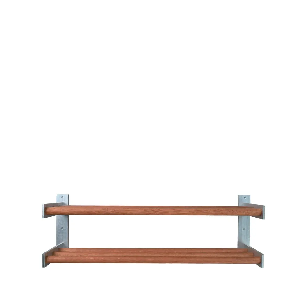 Scherlin 北欧风格鞋架5号, 油蜡橡木_壁挂式_2层 Scherlin
