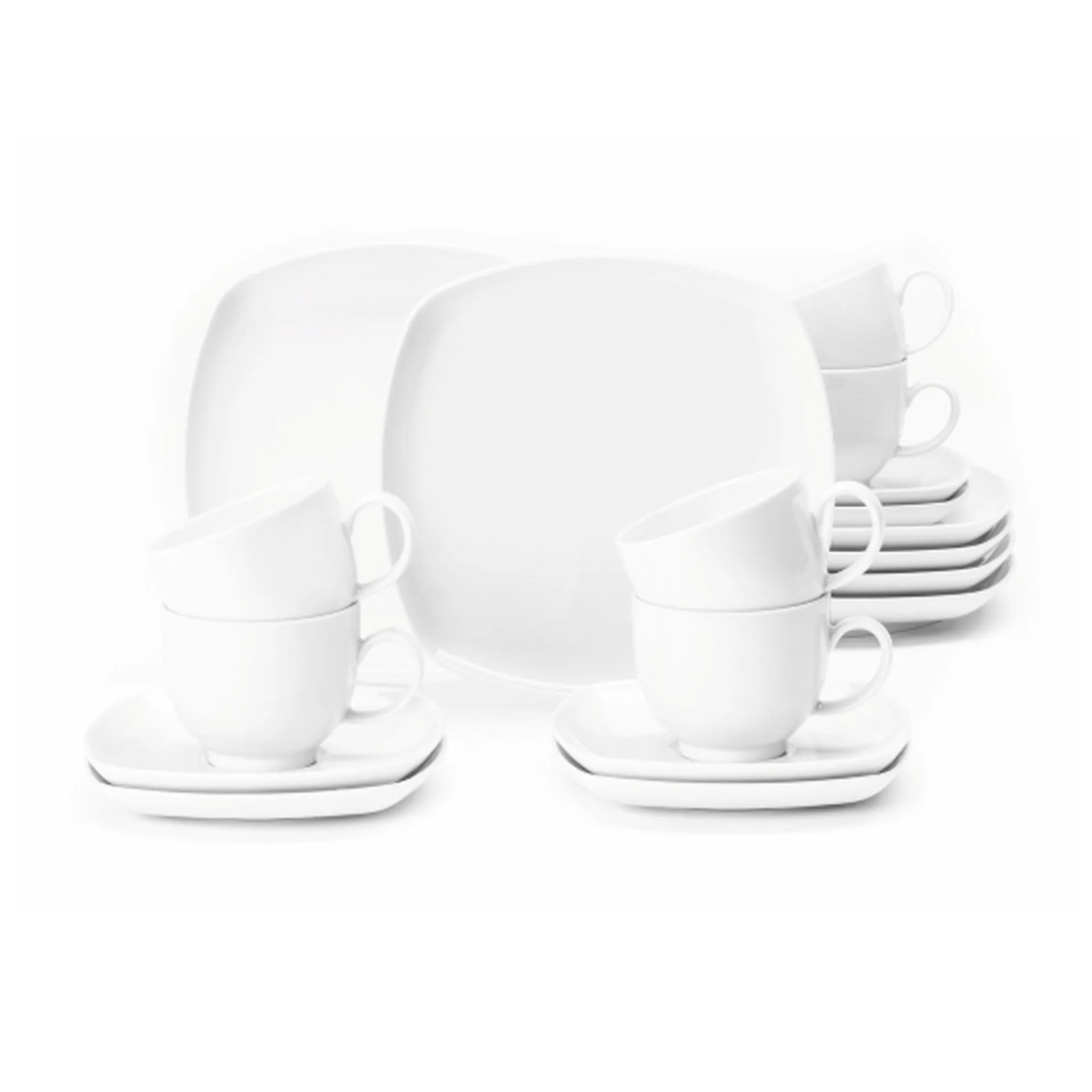 Lido coffee service square 18件, White Seltmann Weiden