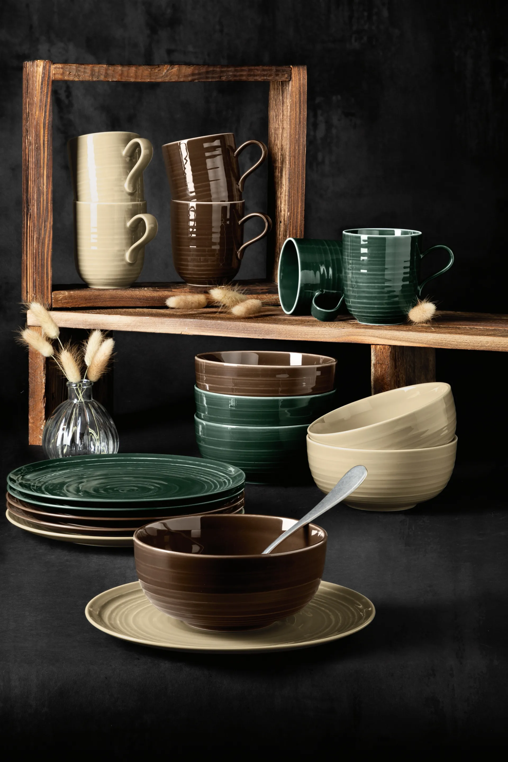 Terra 碗 Ø15 cm 四件套装, Earth Brown Seltmann Weiden