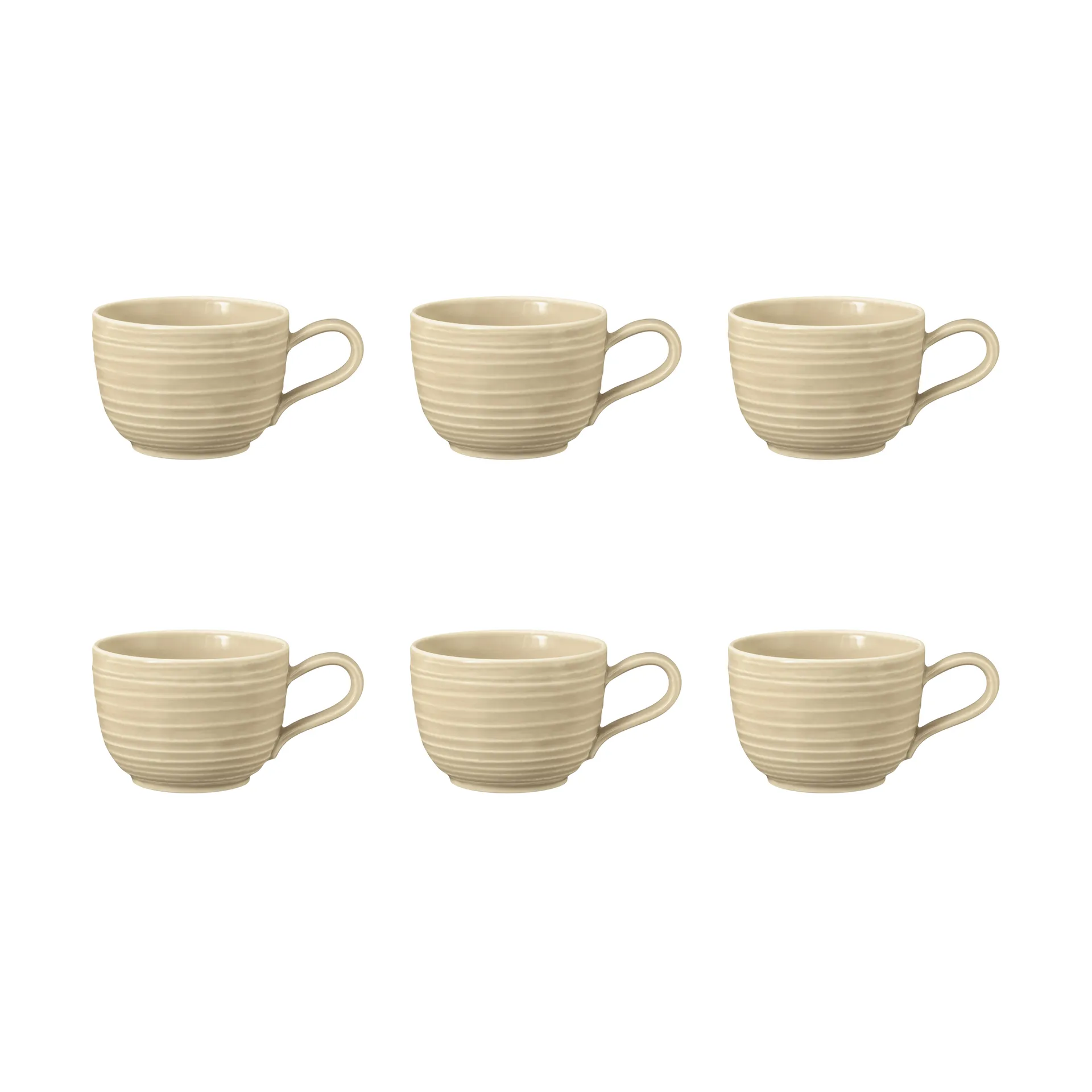 Terra 杯子 200ml 6只装, 沙米色 Seltmann Weiden