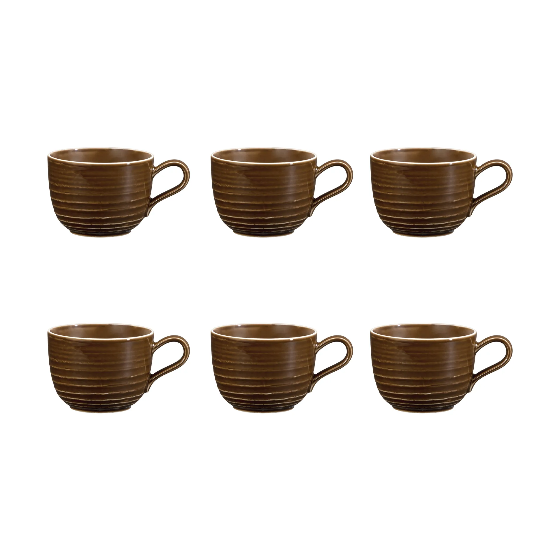 Terra 杯子 260ml 6只装, 大地棕 Seltmann Weiden