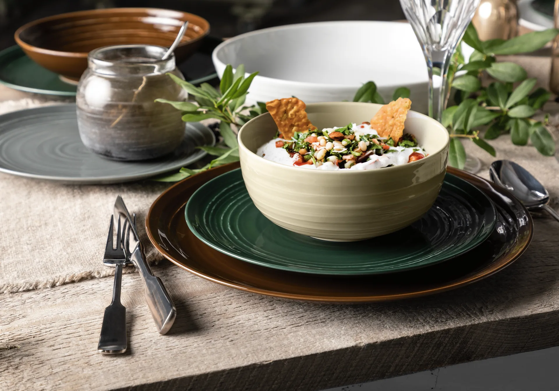 Terra 盘子 Ø27.8 cm 六件套装, Moss Green Seltmann Weiden