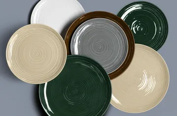 Terra 盘 Ø27.8cm 6只装 - 珍珠灰 - Seltmann Weiden
