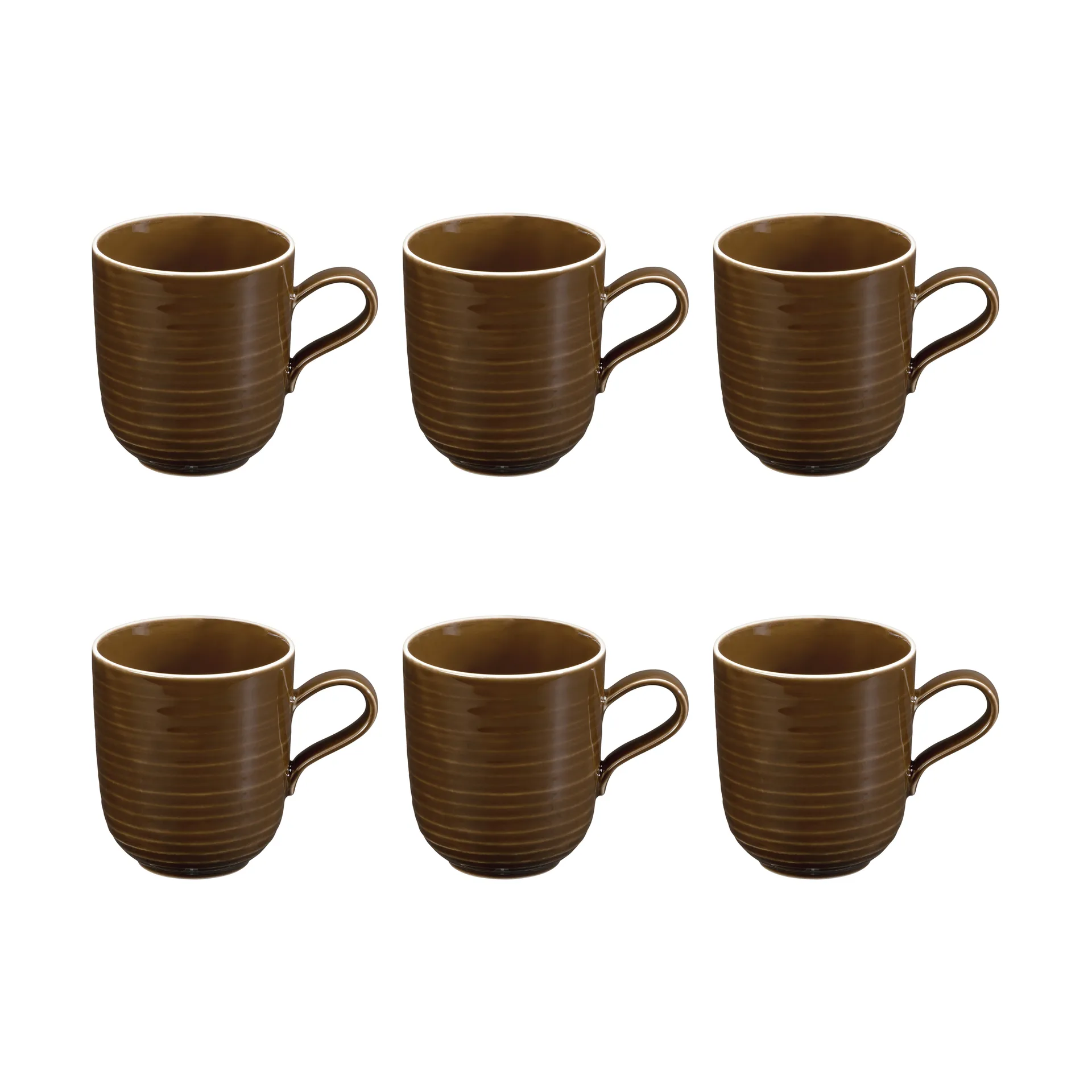 Terra 杯子 400ml 6只装, 大地棕 Seltmann Weiden
