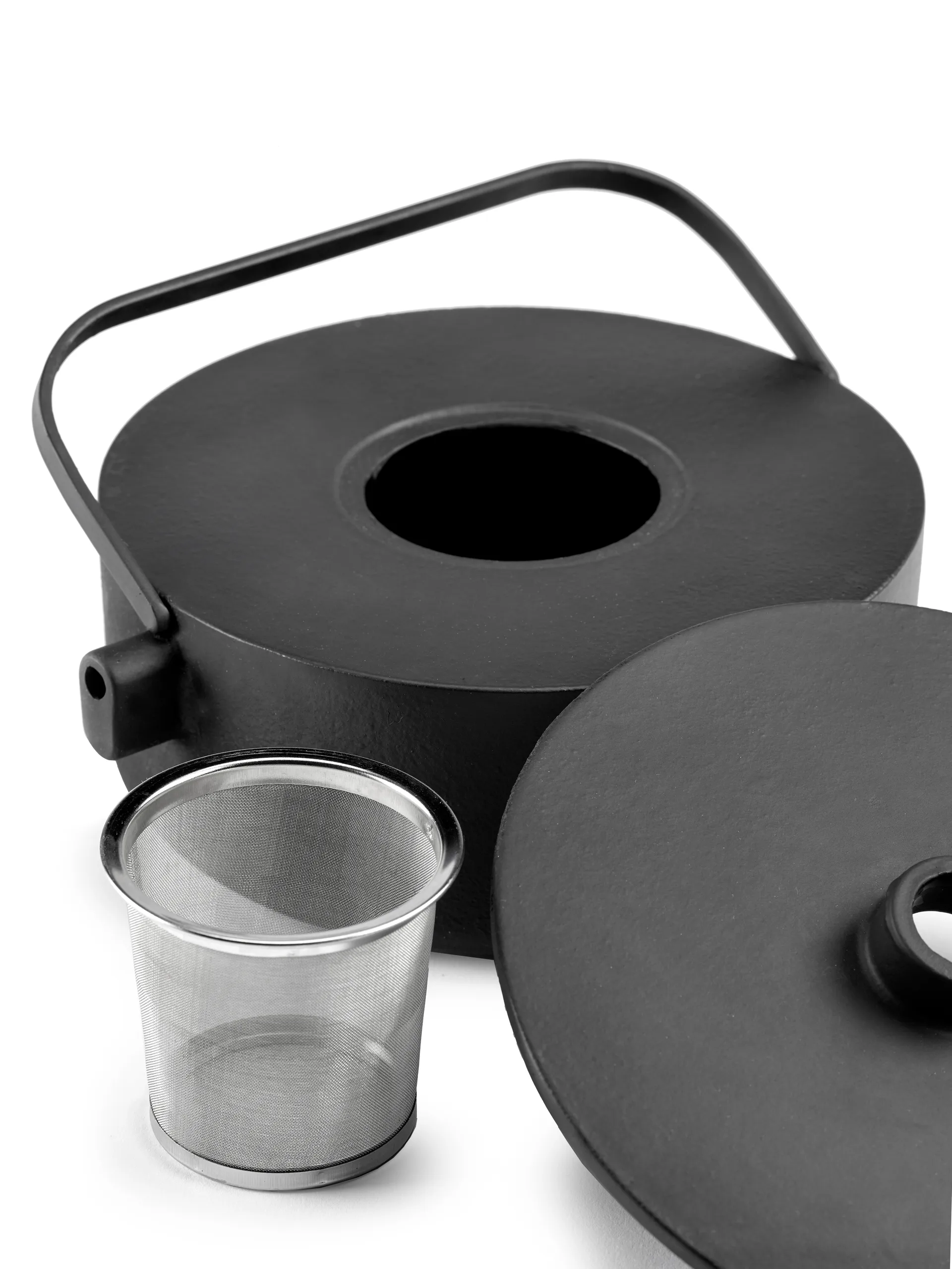 Collage teapot cast-iron 1.2 l, 黑色 Serax
