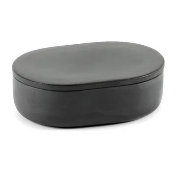 Cose 椭圆形带盖小号储物罐 3.3x10.2cm - 深灰色 - Serax