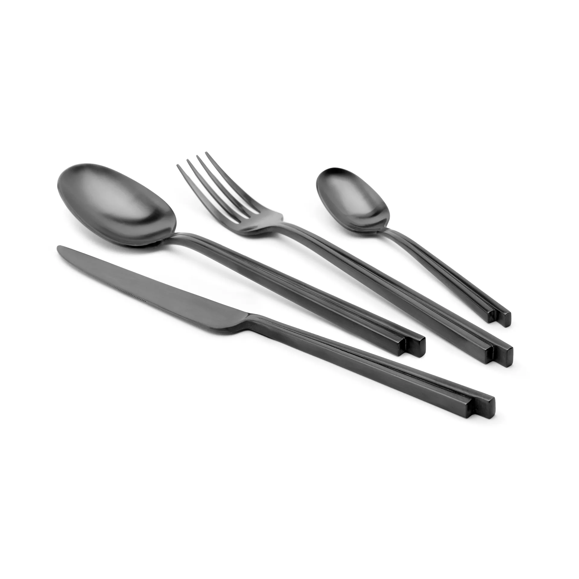 Dune 刀叉勺 24件 gift box, 黑色 Serax