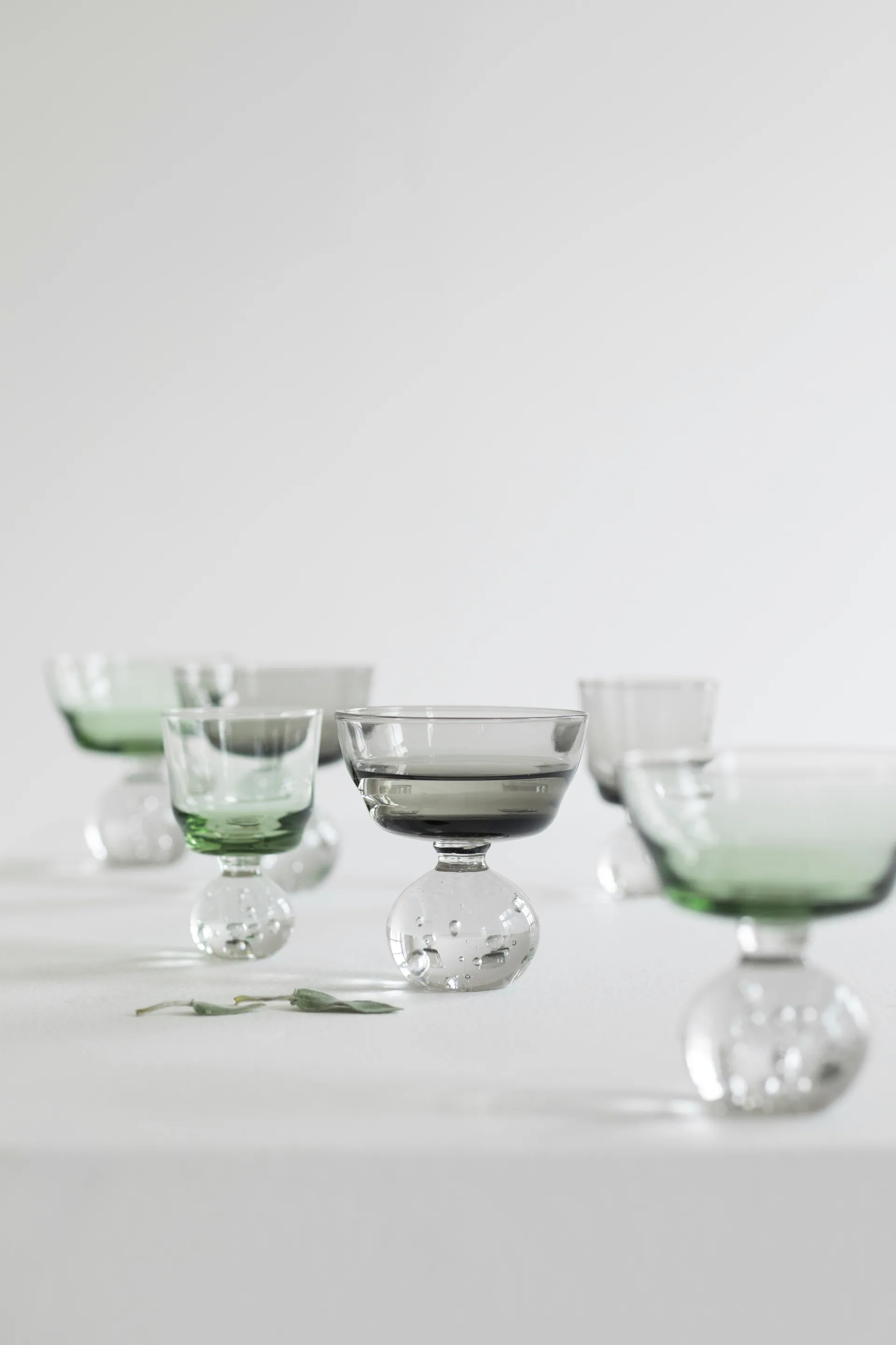 Eternal snow 带柄玻璃杯 中号 9.2cm, 绿色 Serax