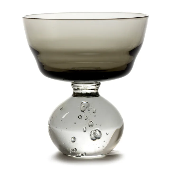 Eternal snow 带柄玻璃杯 中号 9.2cm - 烟熏灰色 - Serax