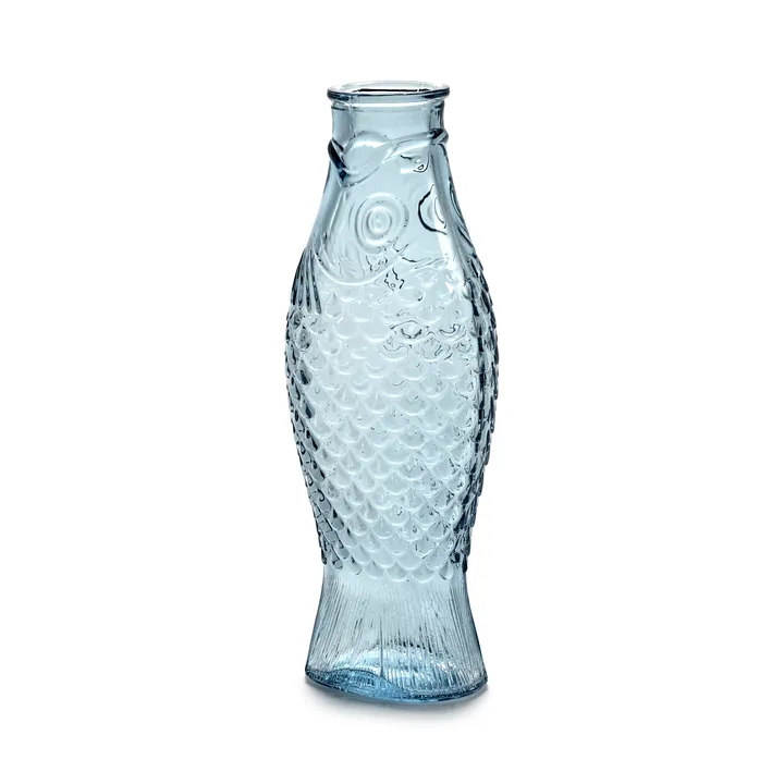Fish & Fish 玻璃瓶 850ml - 浅蓝色 - Serax