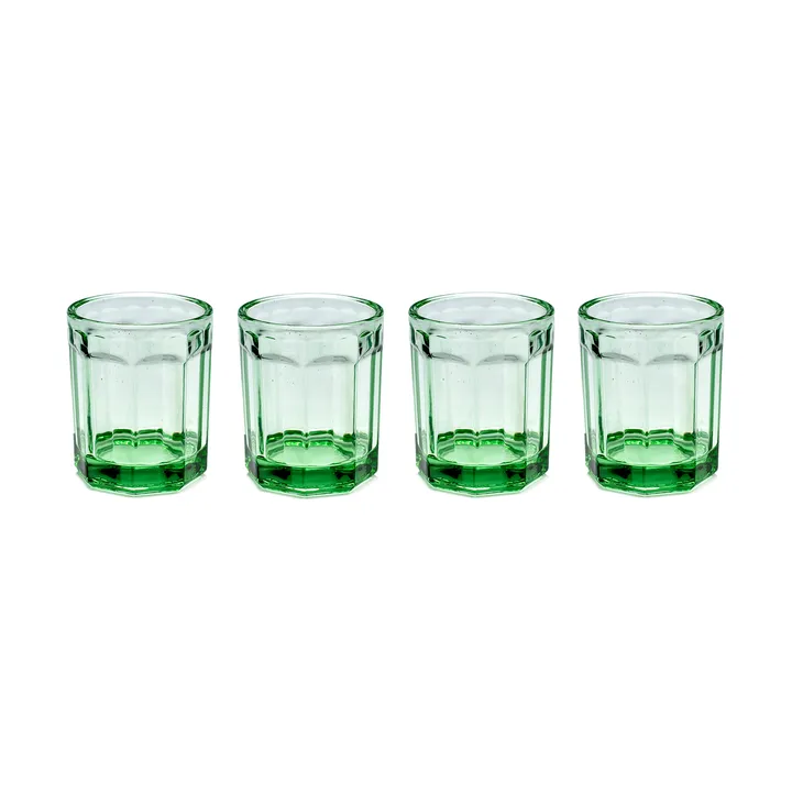 Fish & Fish drinking glass 22 cl 四件套装 绿色 - Serax