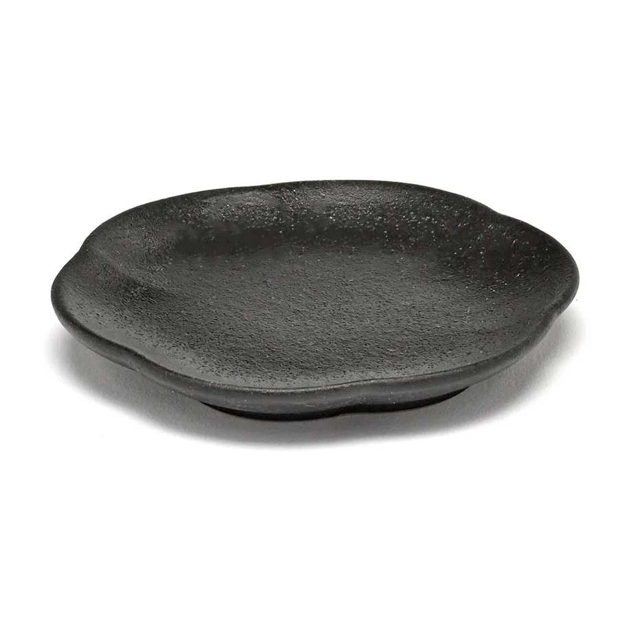 Inku 楞纹盘 小号 8.9cm, 黑色 Serax