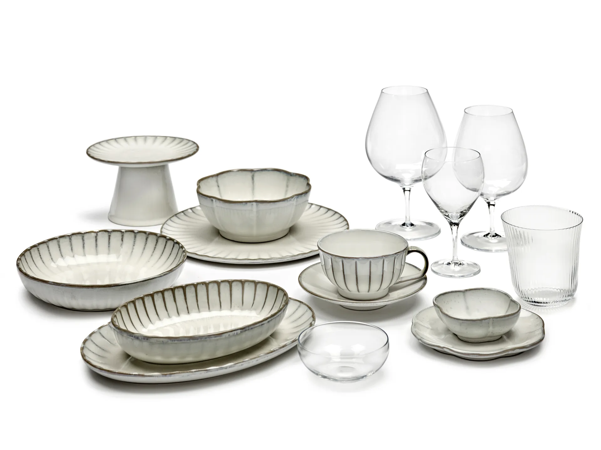 Inku oval 碗 S 13x19 cm, 白色 Serax