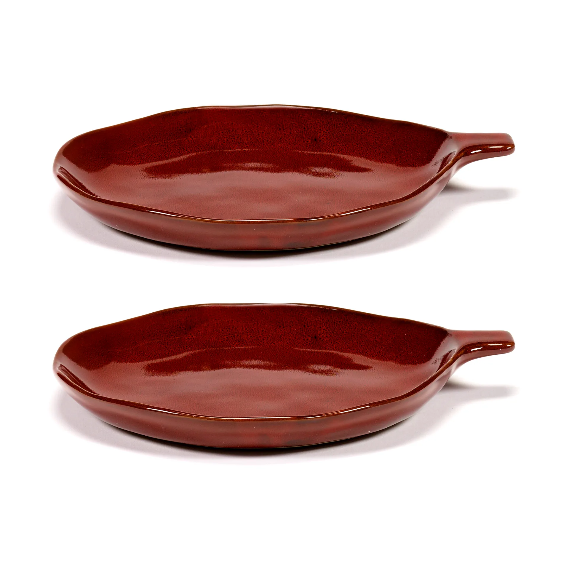 La Mère 带把手托盘 Ø17cm 2支装, 威尼斯红 Serax