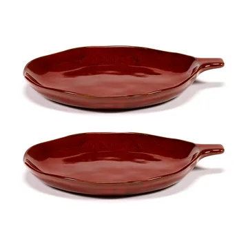 La Mère 带把手托盘 Ø17cm 2支装 - 威尼斯红 - Serax