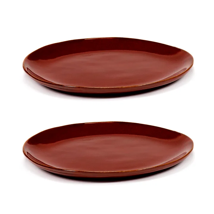 La Mère 小号餐盘 Ø18cm 2支装 - 威尼斯红 - Serax