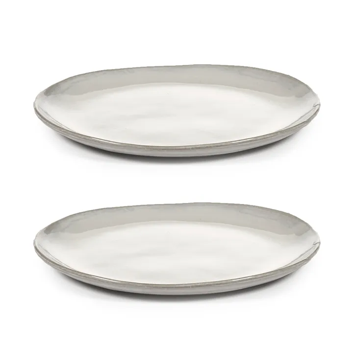 La Mère 小号餐盘 Ø18cm 2支装 - 米白色 - Serax