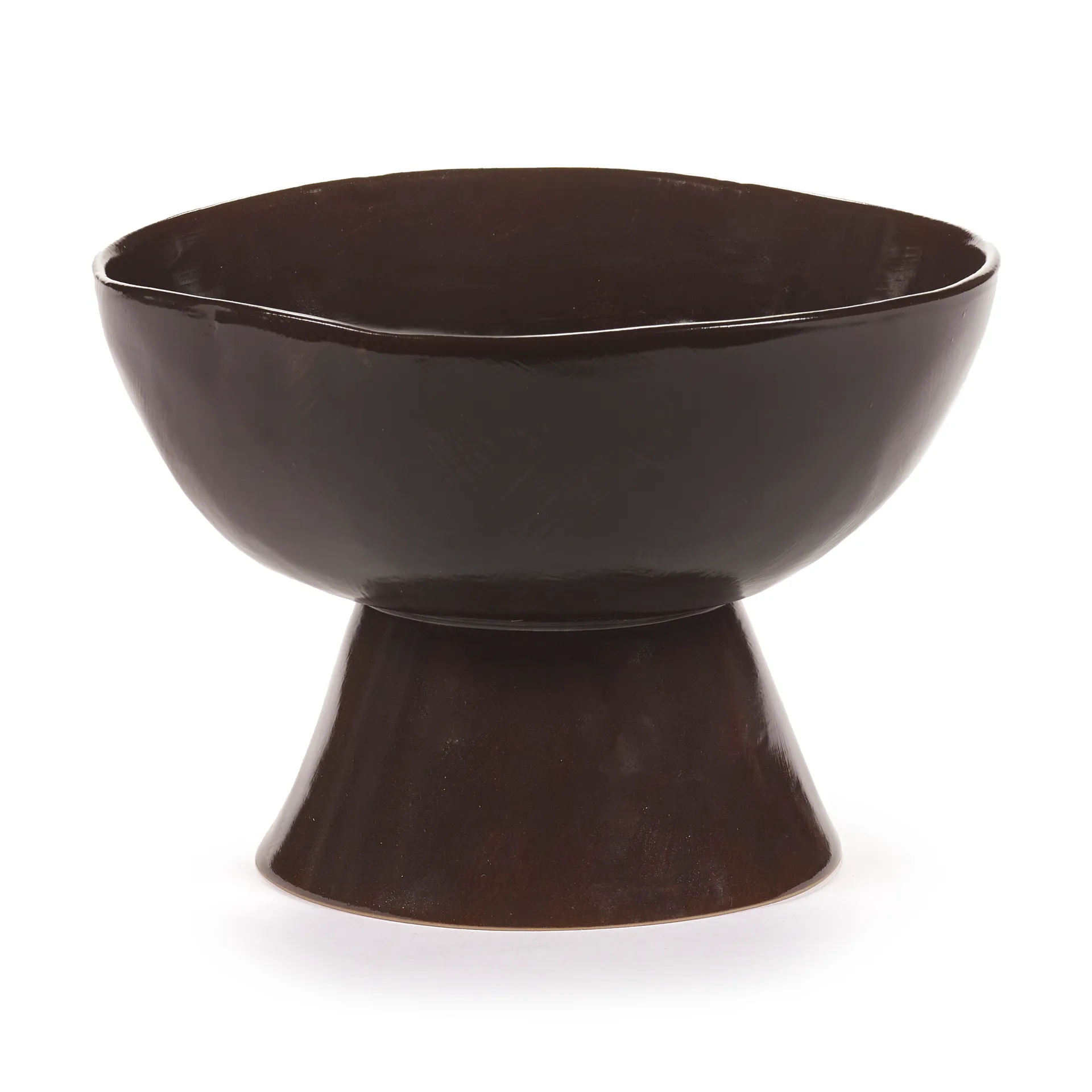 La Mère 大号高脚碗 Ø20.5cm, 深棕色 Serax