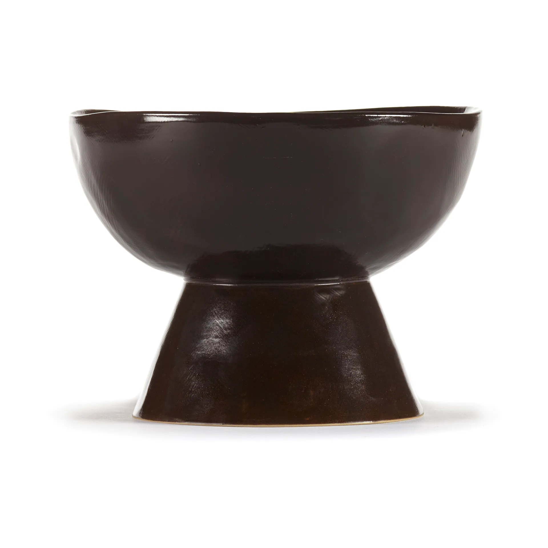 La Mère 大号高脚碗 Ø20.5cm, 深棕色 Serax