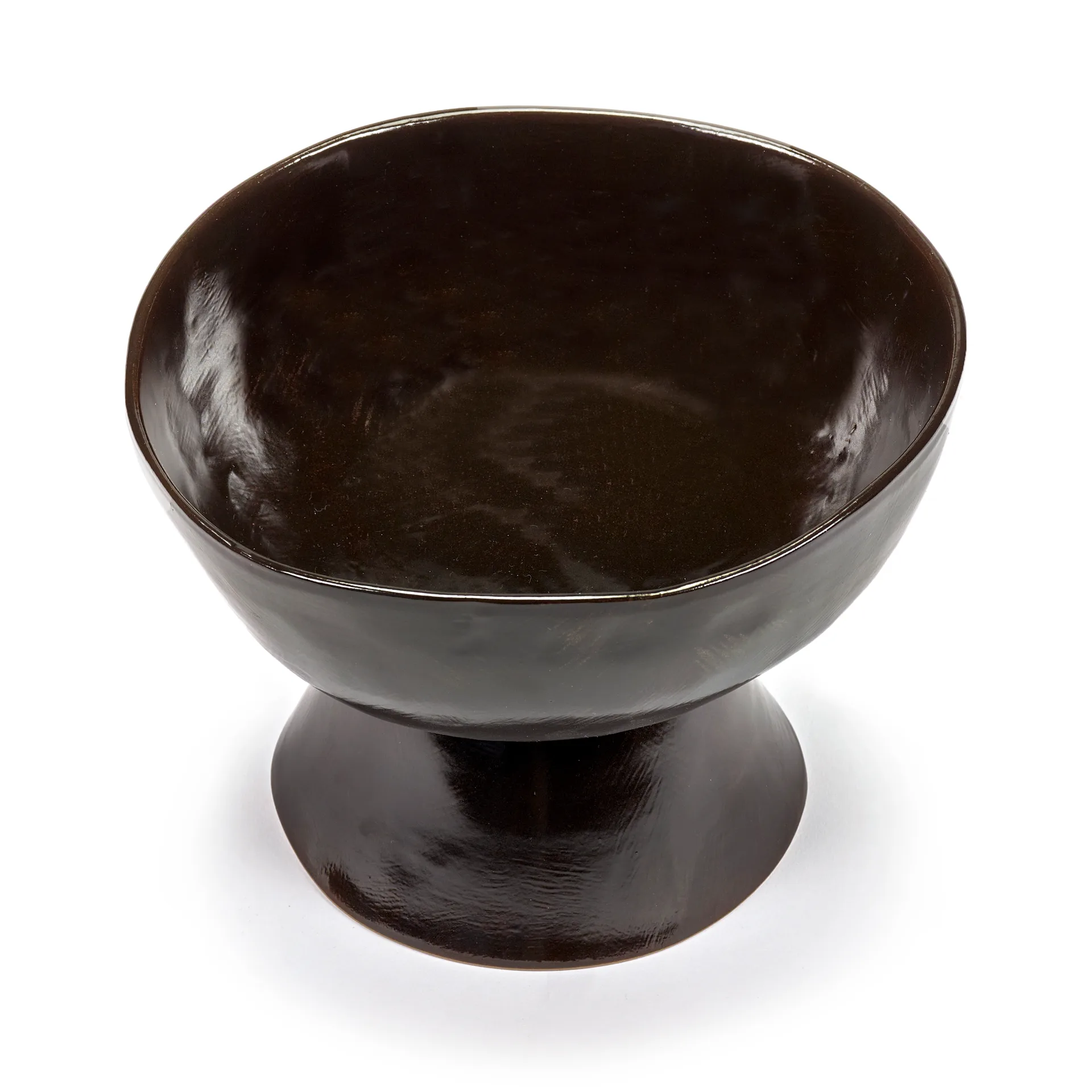 La Mère 大号高脚碗 Ø20.5cm, 深棕色 Serax