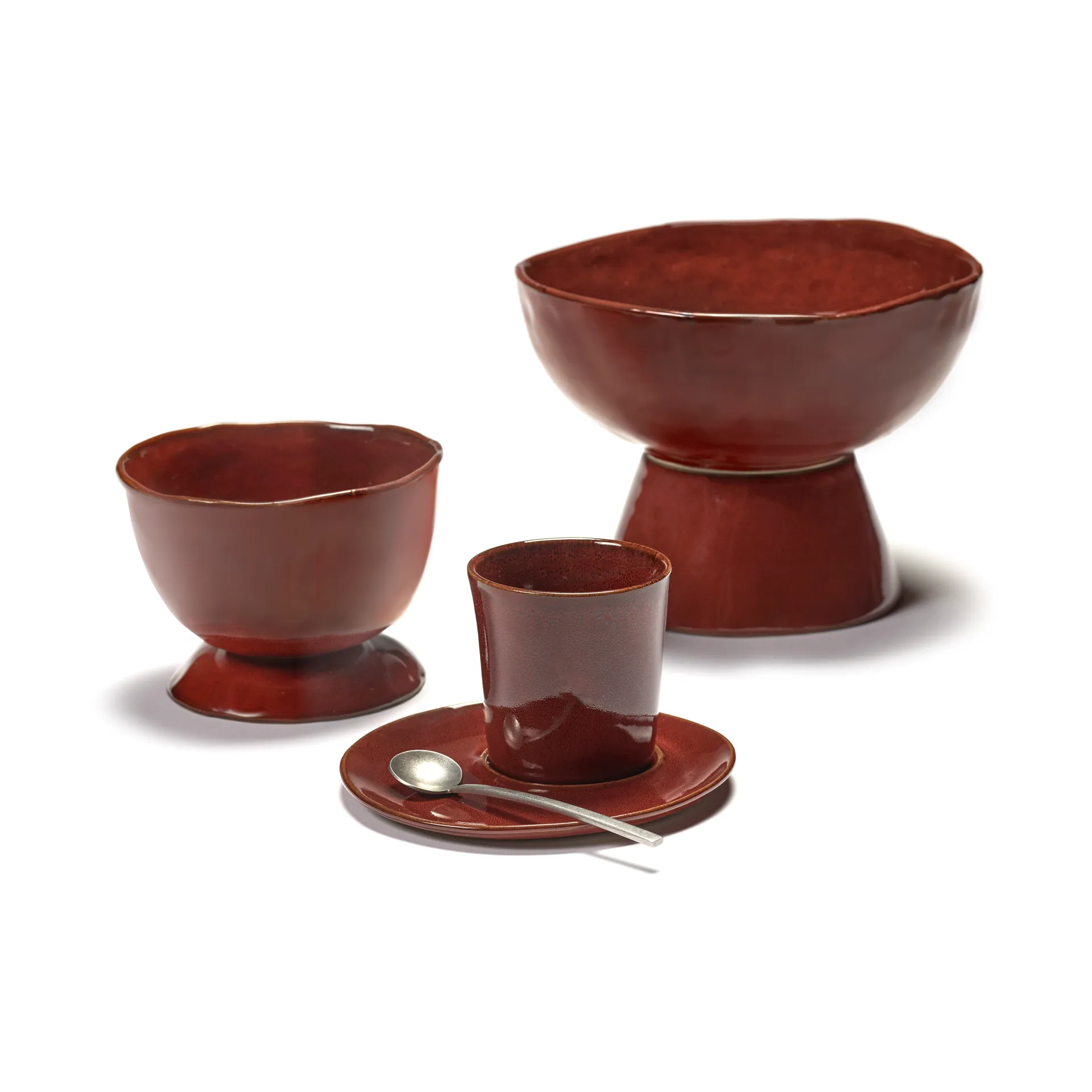 La Mère 大号高脚碗 Ø20.5cm, 威尼斯红 Serax