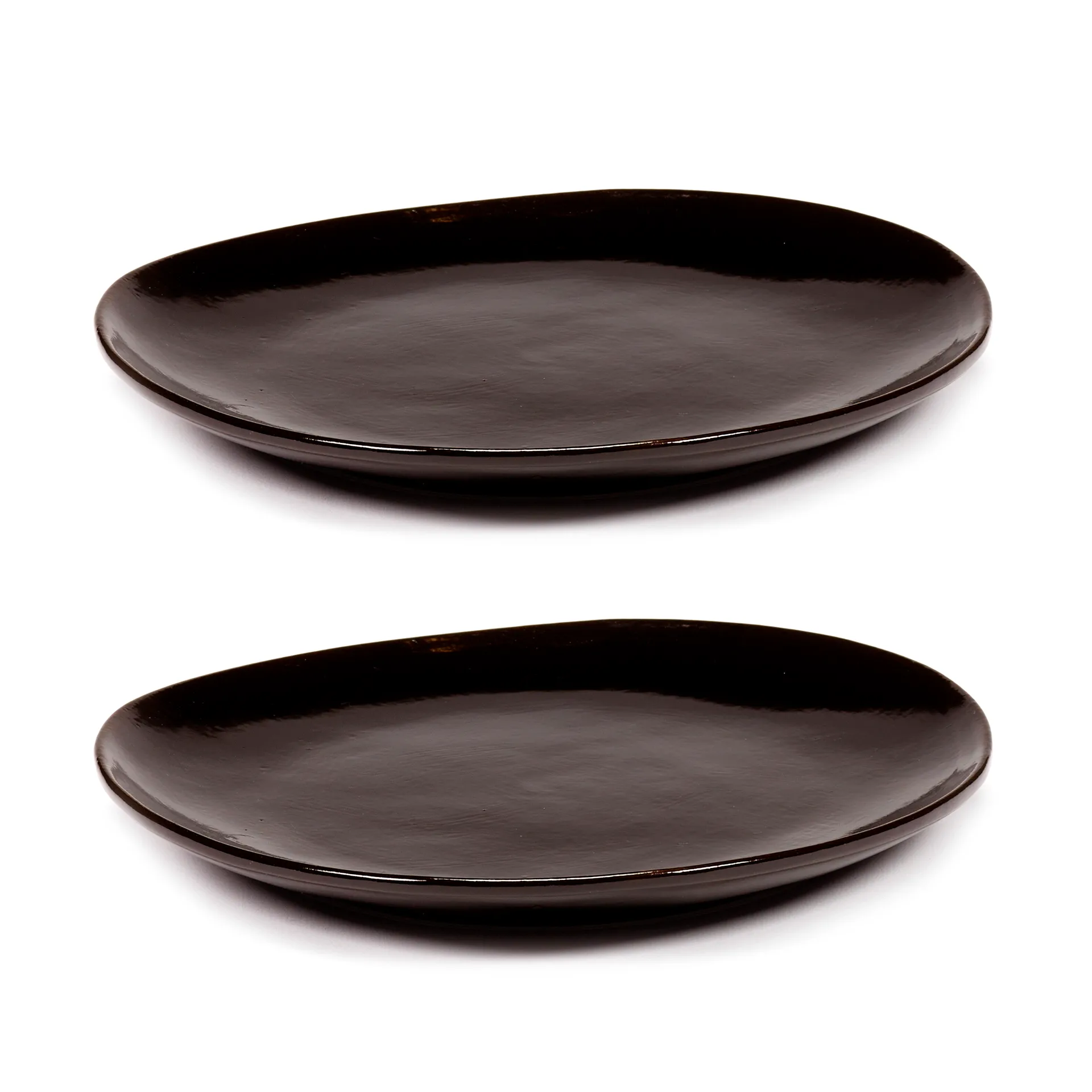 La Mère 中号餐盘 Ø20cm 2支装, 深棕色 Serax