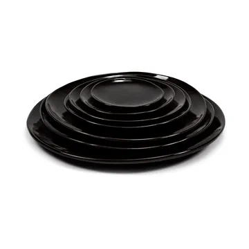 La Mère 中号餐盘 Ø20cm 2支装 - 深棕色 - Serax