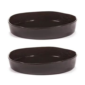 La Mère 中号深盘 Ø23cm 2支装 - 深棕色 - Serax