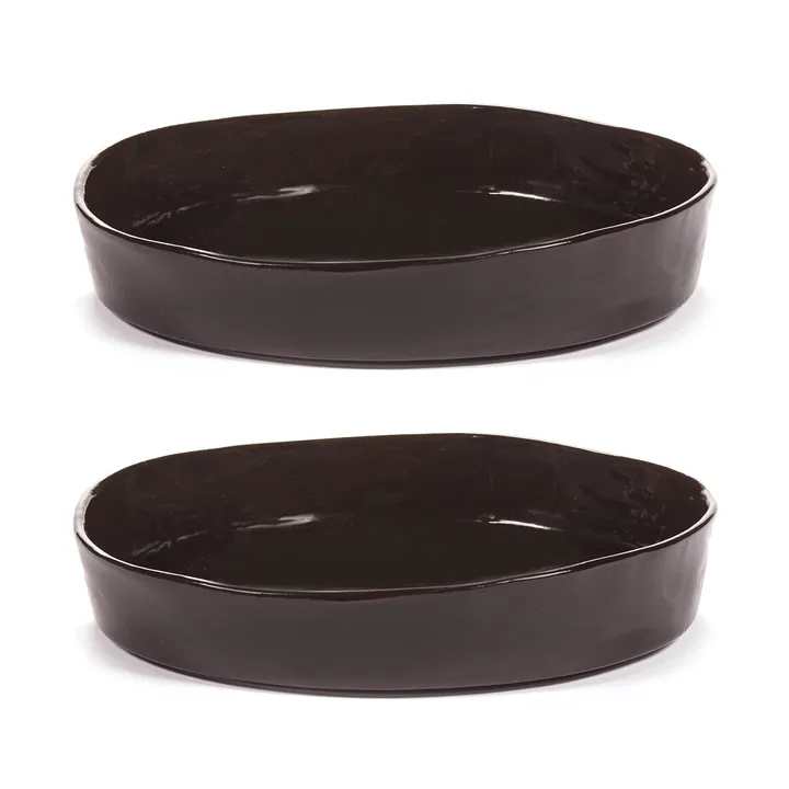 La Mère 中号深盘 Ø23cm 2支装 - 深棕色 - Serax