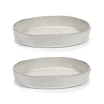 La Mère 中号深盘 Ø23cm 2支装 - 米白色 - Serax