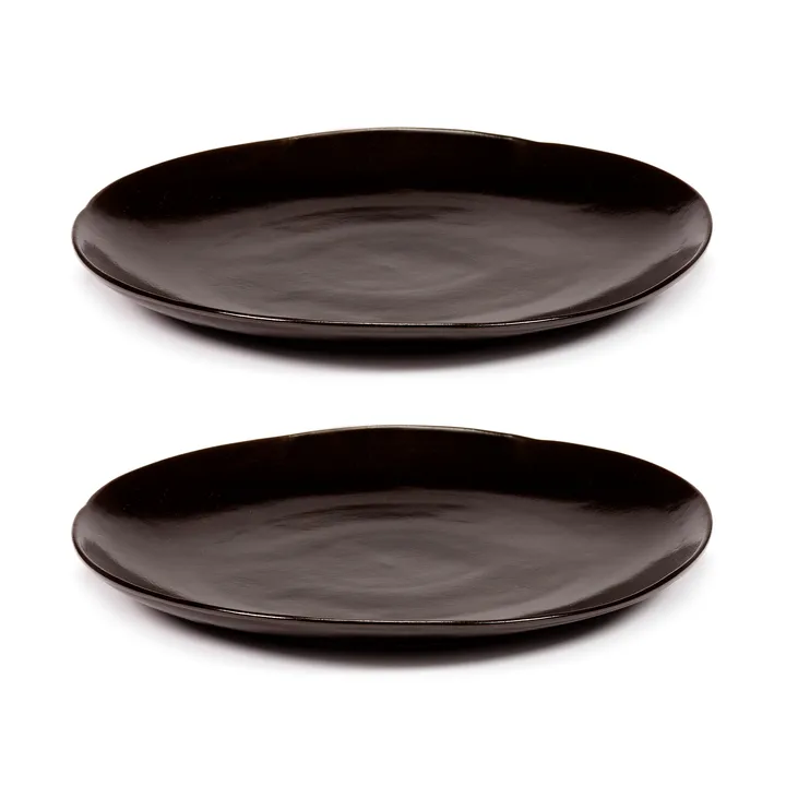 La Mère 加大餐盘 Ø27cm 2支装 - 深棕色 - Serax