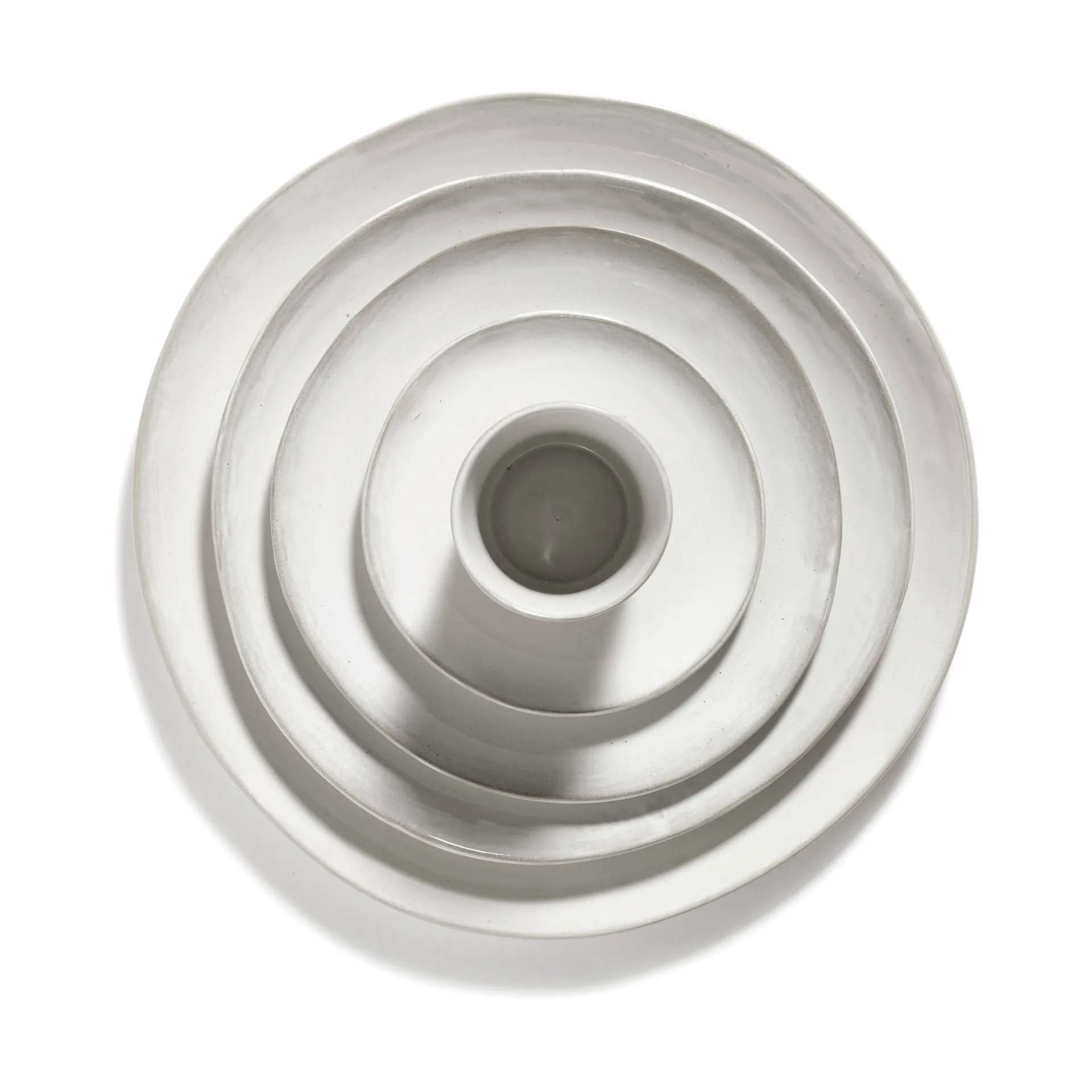 La Mère 浓缩咖啡杯 7 cl 两件套装, 米白色 Serax