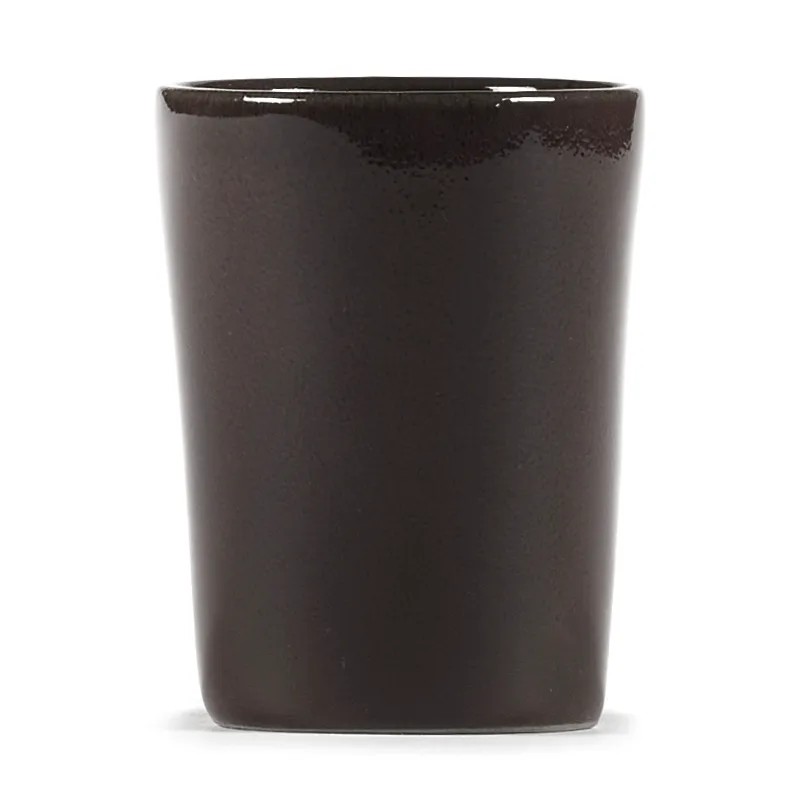 La Mère 浓缩咖啡杯 70ml 2支装, 深棕色 Serax