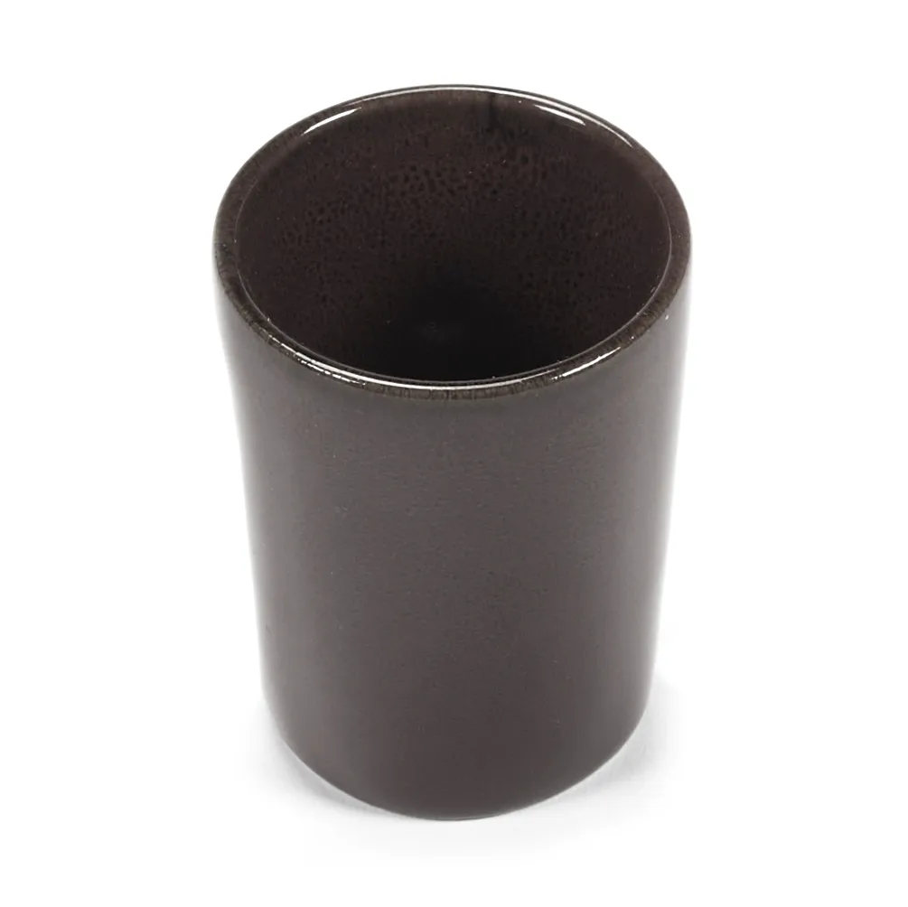 La Mère 浓缩咖啡杯 70ml 2支装, 深棕色 Serax