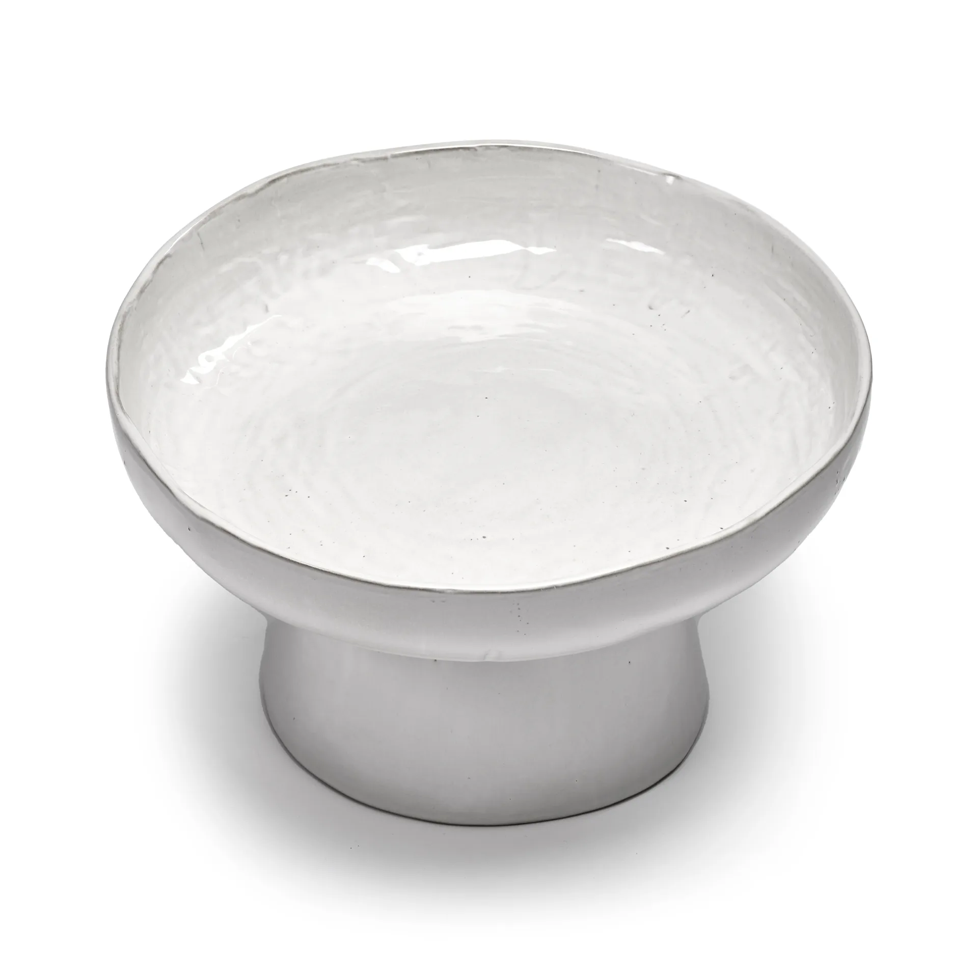 La Mère serving 托盘 on foot Ø31 cm, 米白色 Serax