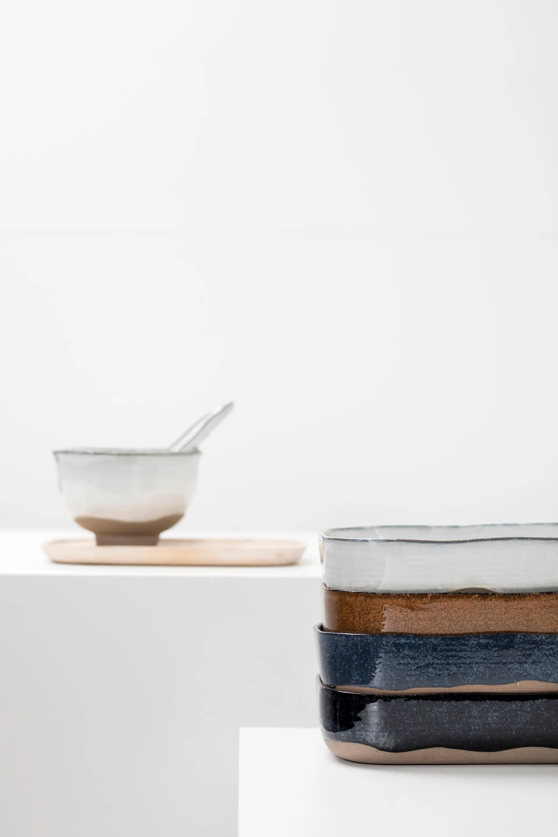 La Nouvelle 桌子 extra deep 碟子 No5 L 四件套装, 褐色 Serax