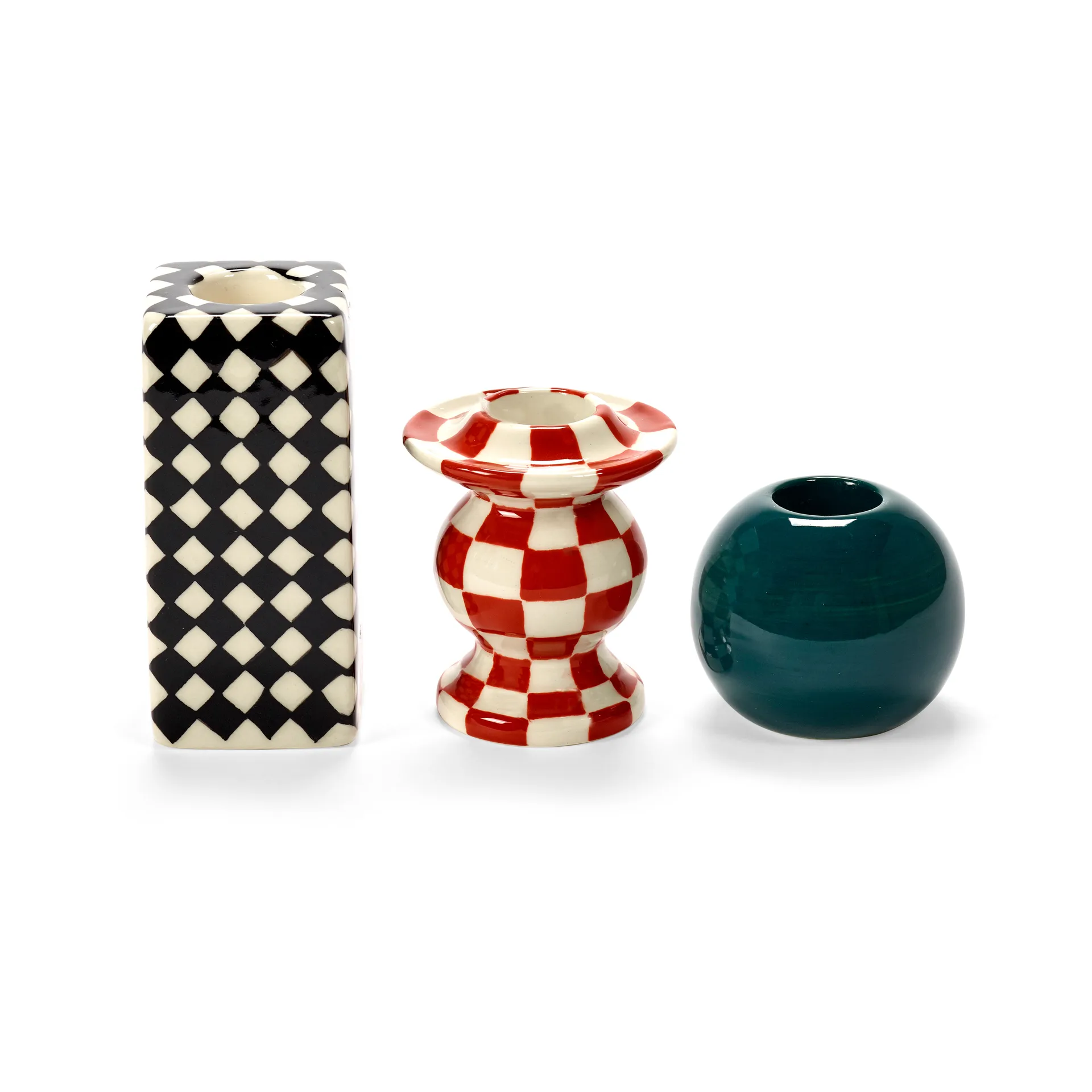 Les Objets Mouleversants N°3 烛台, 绿色 Serax