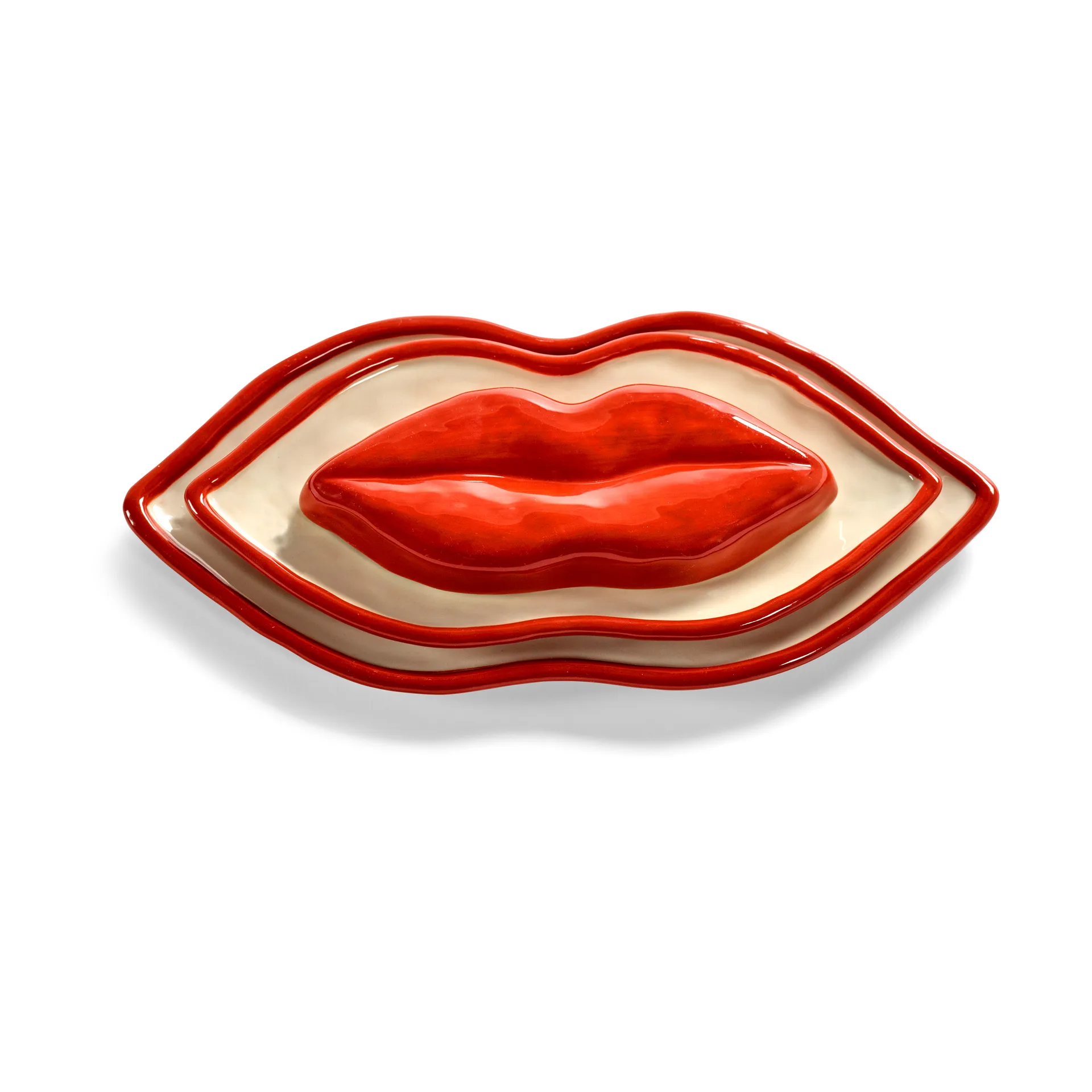 Les Objets Mouleversants 托盘 S, 红色 Serax