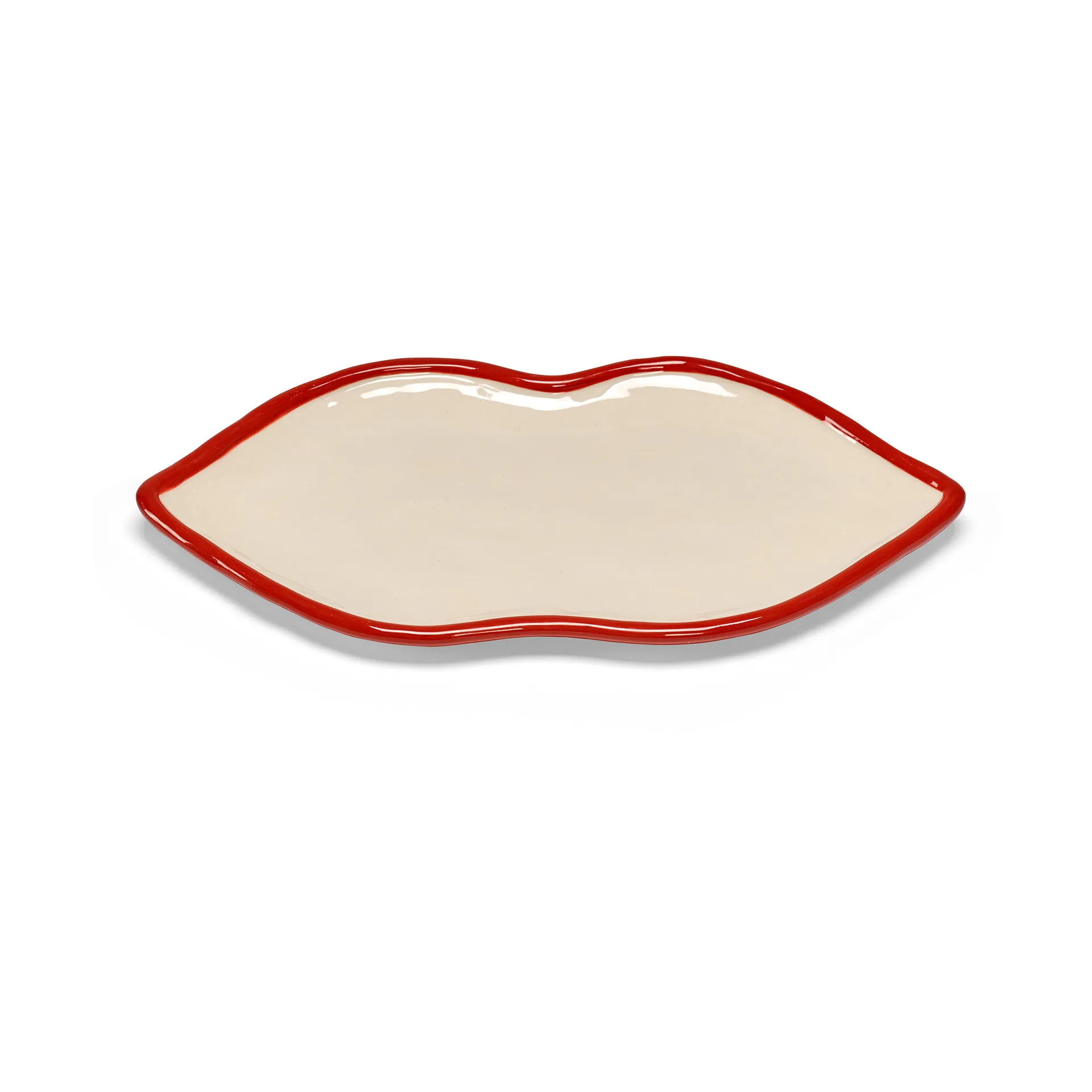 Les Objets MouleversantsL号托盘, 红色_白色 Serax