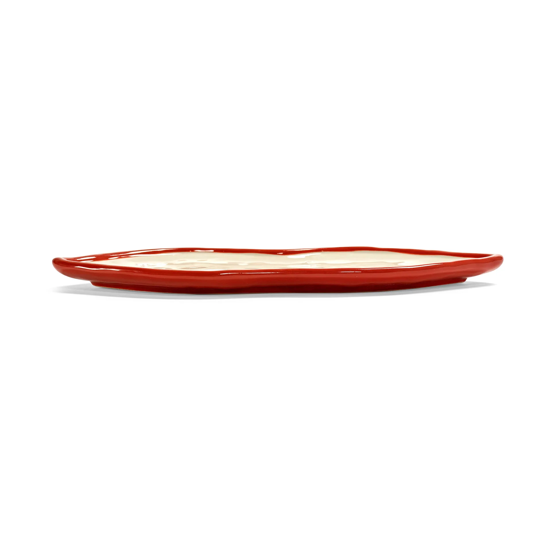 Les Objets MouleversantsL号托盘, 红色_白色 Serax