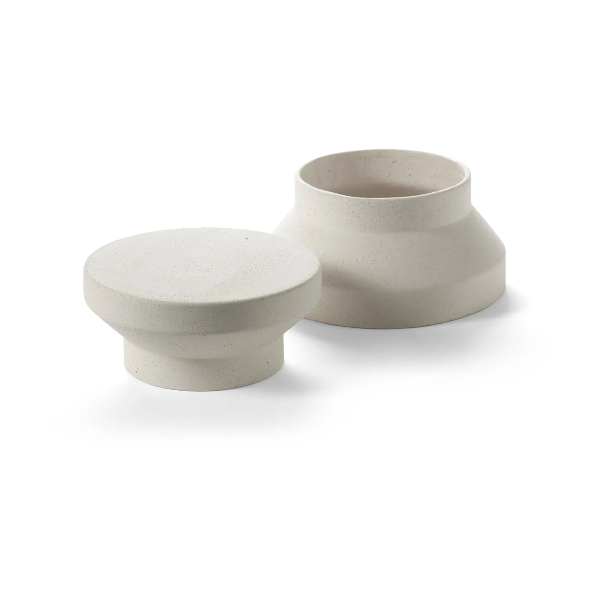 Mira 花瓶/cake stand S, 米色 Serax