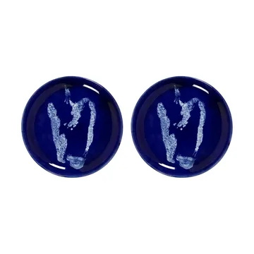 Ottolenghi Feast 盘子小号Ø19cm 2只装 - 深蓝色_胡椒白 - Serax