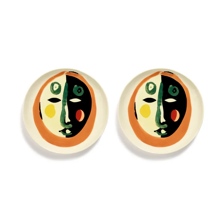Ottolenghi Feast 盘子中号Ø22cm 2只装 - 图案1 - Serax