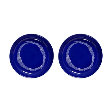 Ottolenghi Feast 深盘 Ø22cm 2件装 - 深蓝色条纹_白色 - Serax