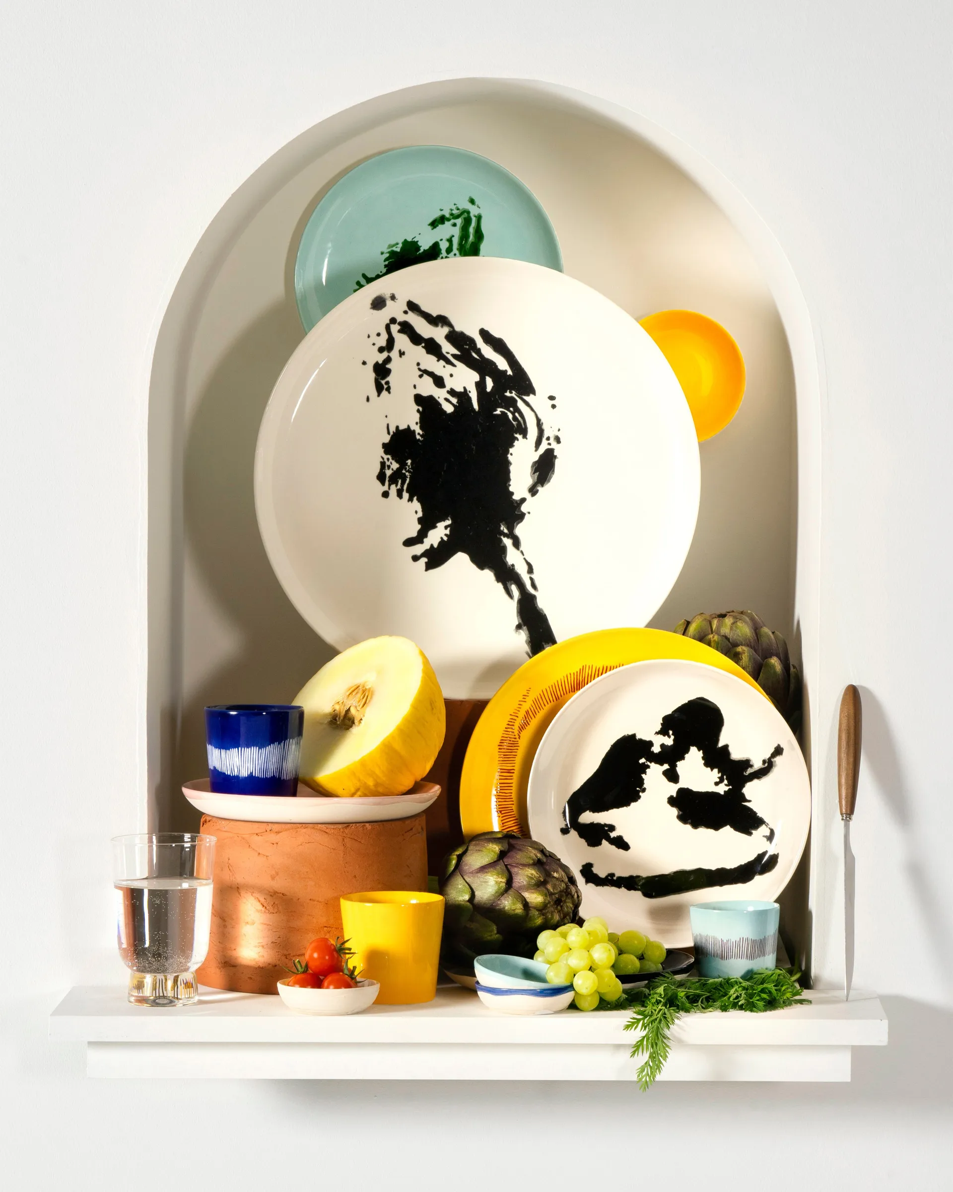 Ottolenghi Feast 咖啡杯 25 cl 四件套装, 深蓝-白色 Serax